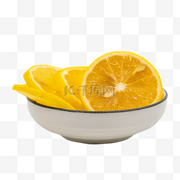 一盘柠檬片图片_一盘水果柠檬