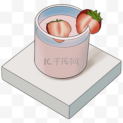 夏日美味草莓冰激凌