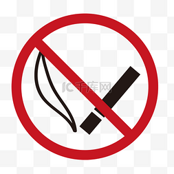 禁止烟火卡通图标