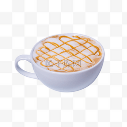 白色圆弧咖啡杯子元素