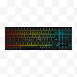 彩色键盘图片_电脑键盘