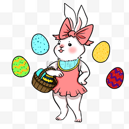 复活节节日装饰兔子彩蛋
