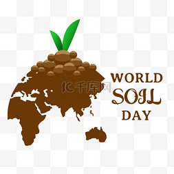 手绘极简world soil day