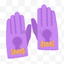 紫色橡胶手套