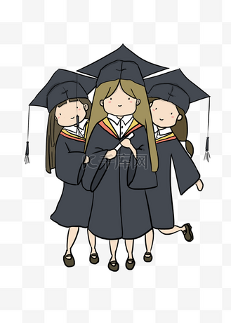 可爱卡通毕业女孩图片_可爱卡通毕业女孩素材-可爱卡通毕业女孩图片