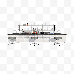 c4d化学实验台