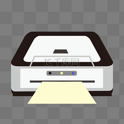 办公用品元素图片_办公用品打印机