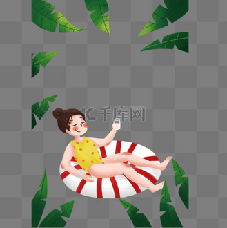 夏季清爽的女孩