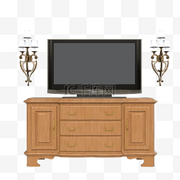 家具实木柜子图片_房间实木电视柜子