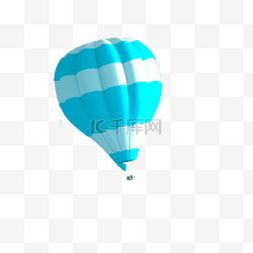 高空排污图片_蓝色的气球免抠图