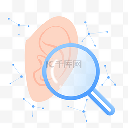 活动宣传活动宣传图片_放大镜检查耳朵世界爱耳日