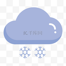 中雪天气图标