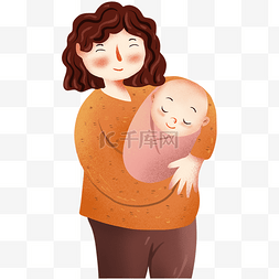 婴儿抱着母亲图片_母亲抱着孩子