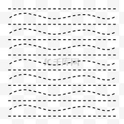 波浪线底纹素材图片_虚线波浪线