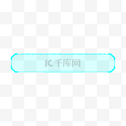 科技边框图片_蓝绿色电商科技边框