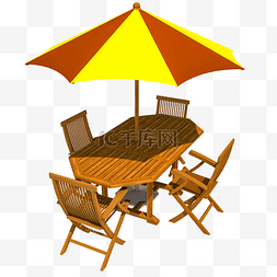 沙滩椅写实图片_3D写实沙滩椅