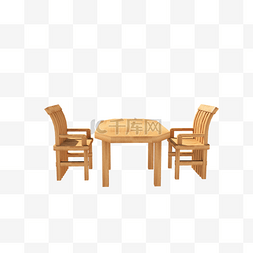 木质餐桌椅子