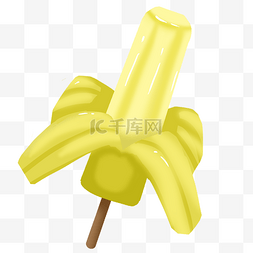 剥开香蕉图片_夏天香蕉冰淇淋