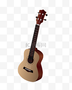 棕色的吉他