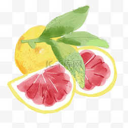 清新水果柠檬图片_水彩小清新水果柠檬