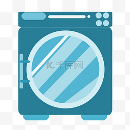 蓝色洗衣机
