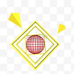 促销漂浮球图片_C4D展台几何图形