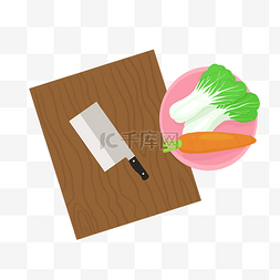 切菜蔬菜图片_切菜砧板和蔬菜