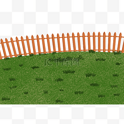 草地树叶草丛栅栏