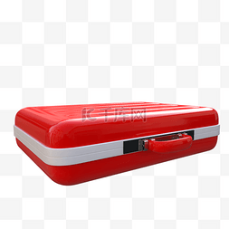 红色手提旅行箱