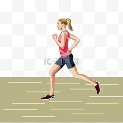 跑步女运动员图片_女运动员