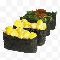 寿司玉米图片_玉米海草寿司组合