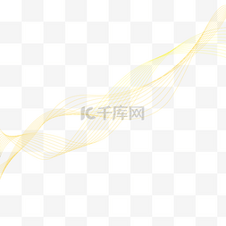 网格科技线图片_不规则图形波浪线条橙色