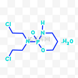 分子式化学图片_蓝色生物分子链