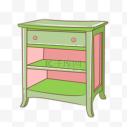 柜子绿色图片_绿色的格子小柜子