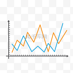 大折线图片_彩色折线数据分析