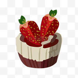 主食卡通图片图片_水果草莓蛋糕小吃