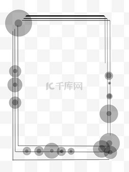 黑色简约风商务装饰边框纹理