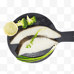 烤银鳕鱼图片_鳕鱼海鲜鱼块
