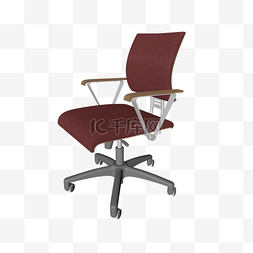 办公椅椅子图片_红色可旋转椅子