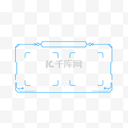 双二维码图片_科技简约双二维码边框