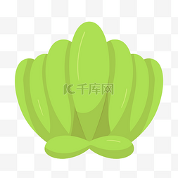 绿色贝壳图片_绿色海贝元素