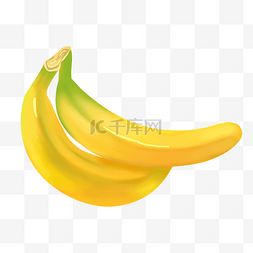 黄色的香蕉图片_黄色的香蕉装饰插画