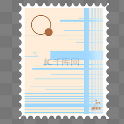 一张邮寄邮票