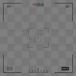 相机拍摄框素材图片_黑色拍摄边框