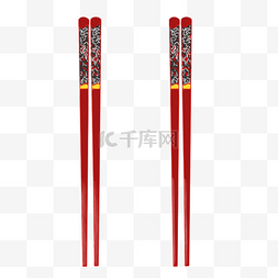 民族花纹筷子
