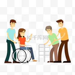 轮椅残疾残疾人