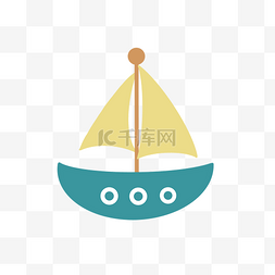 小帆船图标图片_帆船小图标