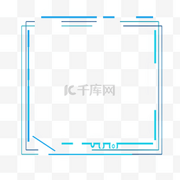 正方形科技边框