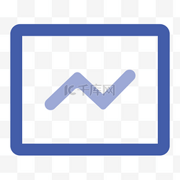 icon图标金融图片_蓝色线性理财APP通用图标