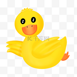 鸭子装饰图片_手绘可爱小动物小黄鸭子装饰免抠